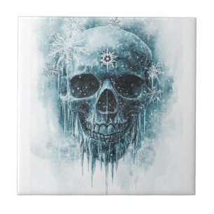 Winterfrost-Schädel Fliese