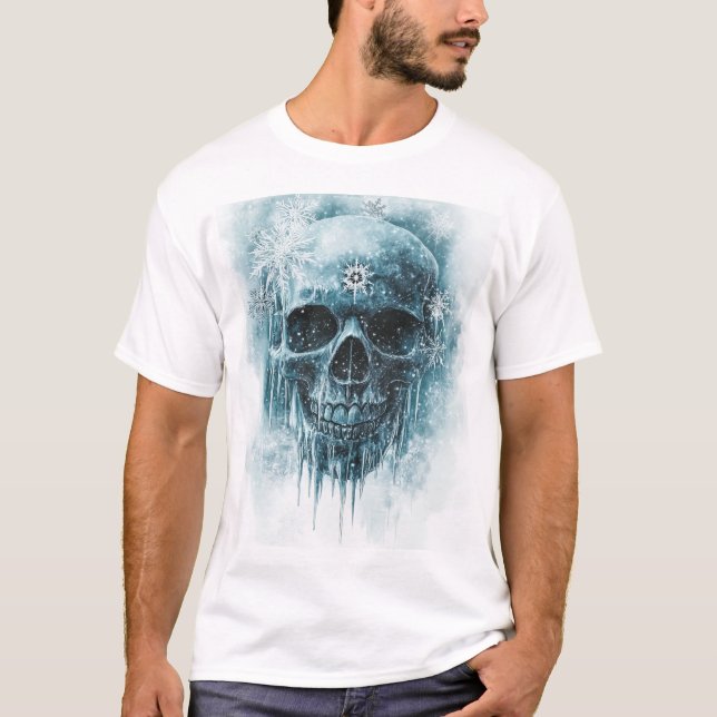 Winterfrost-Schädel T-Shirt (Vorderseite)