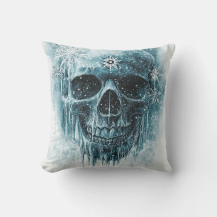 Winterfrost-Totenkopf Kissen