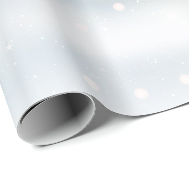 Winterfrost und Schnee Geschenkpapier (Rolleneckpunkt)