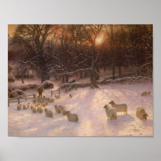Winterfrühstück , Joseph Farquharson Poster