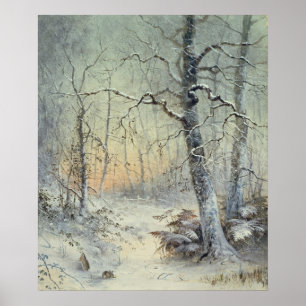 Winterfrühstück Poster