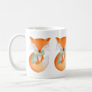 Winterfuchs eingemummt Kunsttasse Tasse