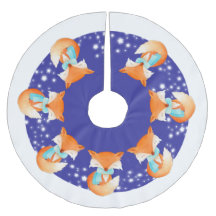 Winterfuchs im Shirt der Schneebäume