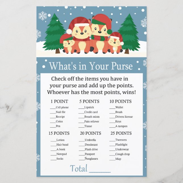 Winterfuchs Was ist in deinem Handyspiel? (Vorderseite)