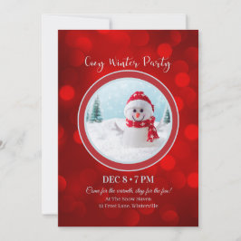 Winterful Party Invitation – Cozy Festive Design Einladung