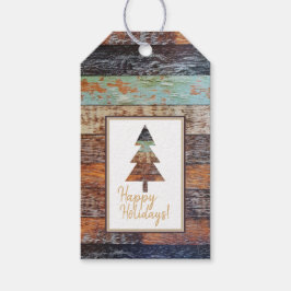 Wintergarten, glückliche Ferien Geschenkanhänger