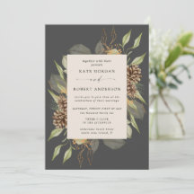 Wintergarten Golden Elegante Hochzeit Einladung