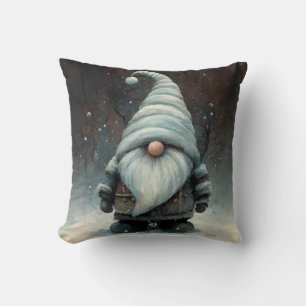 Wintergenom im Schneewald Kissen