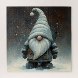 Wintergenom im Schneewald Puzzle