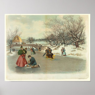 Wintergenuss im Central Park Poster