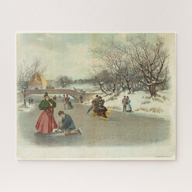 Wintergenuss im Central Park Puzzle (Horizontal)