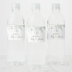 Wintergeschlechtsneutraler Eukalyptus Wasserflaschenetikett