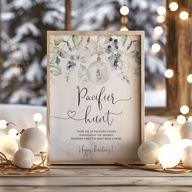 Wintergeschlechtsneutrales Schnuller-Jagdspiel Poster (Von Creator hochgeladen)