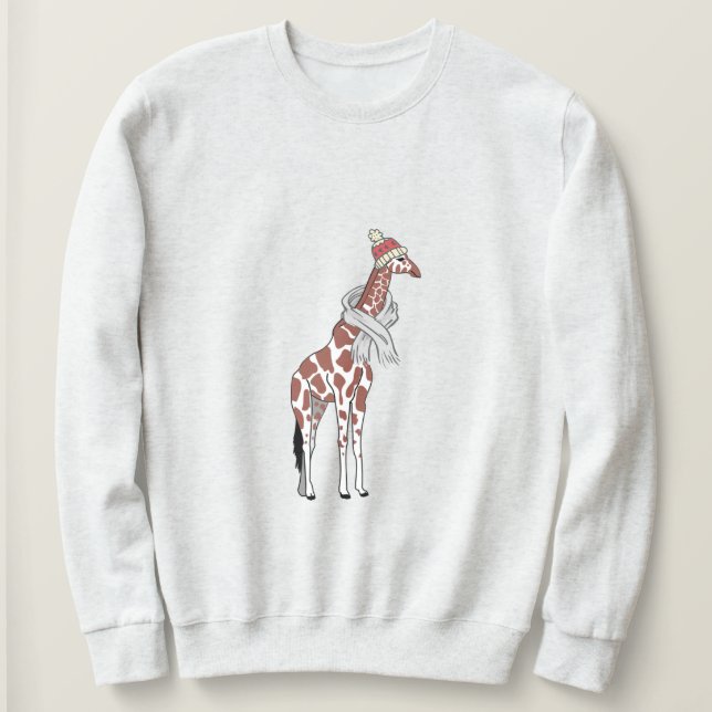 Wintergiraffe plus Sweatshirt (Design vorne)