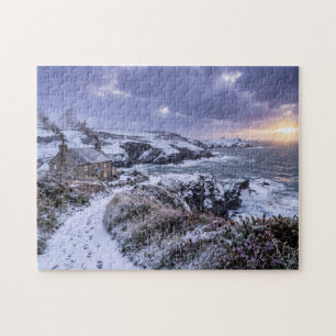 Winterglanz an der Küste von Cornwall Puzzle