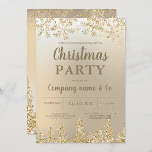 Wintergoldkiefer - Gletscher Weihnachten Einladung