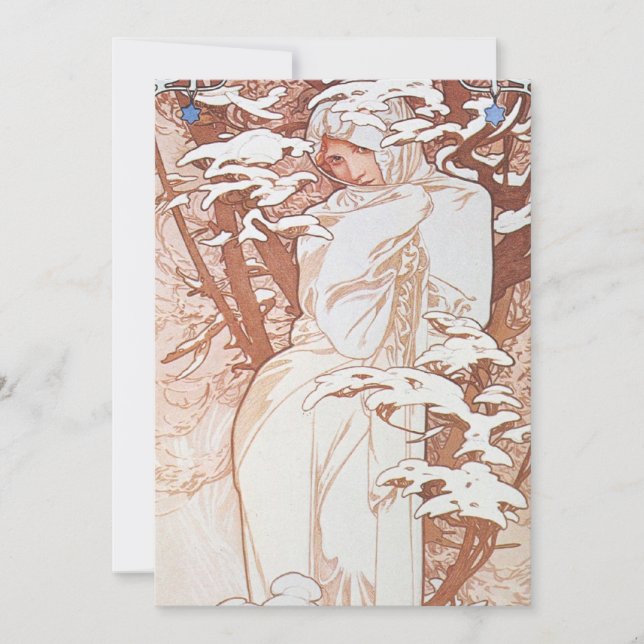 Wintergöttin Einladung (Vorderseite)