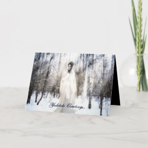 Wintergöttin Feiertagskarte