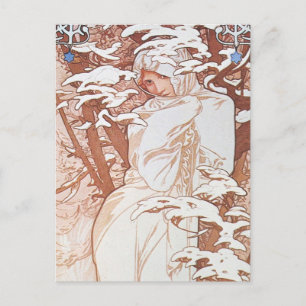 Wintergöttin Postkarte