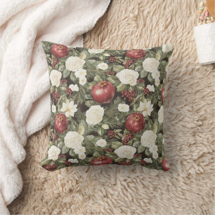 Wintergranatapfel Weiße Blüten Kissen