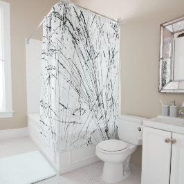 Wintergras im Schnee Duschvorhang