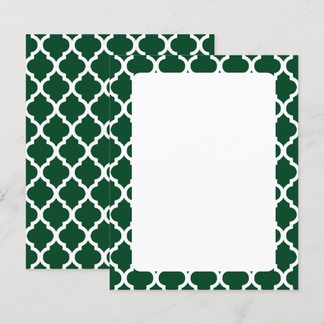Wintergreen Quatrefolienmuster (Vorne/Hinten)