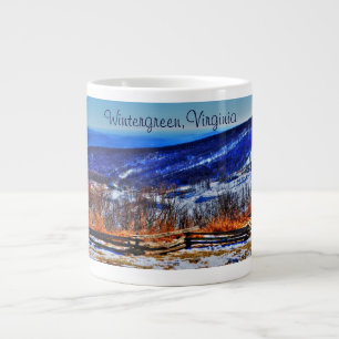 Wintergreen Virginia Mountain Ski Resort im Winter Jumbo-Tasse