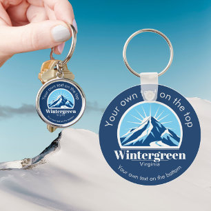 Wintergreen Virginia Skigebiet Geschenk  Schlüsselanhänger