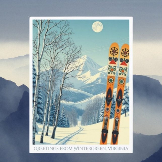 Wintergreen Virginia Skigebiet Postcard Postkarte (Von Creator hochgeladen)