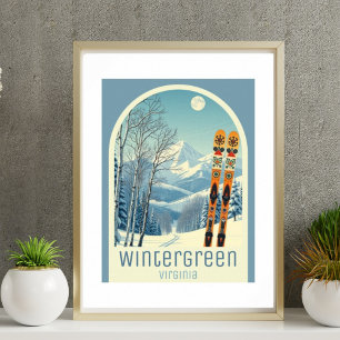 Wintergreen Virginia Skigebiet Poster