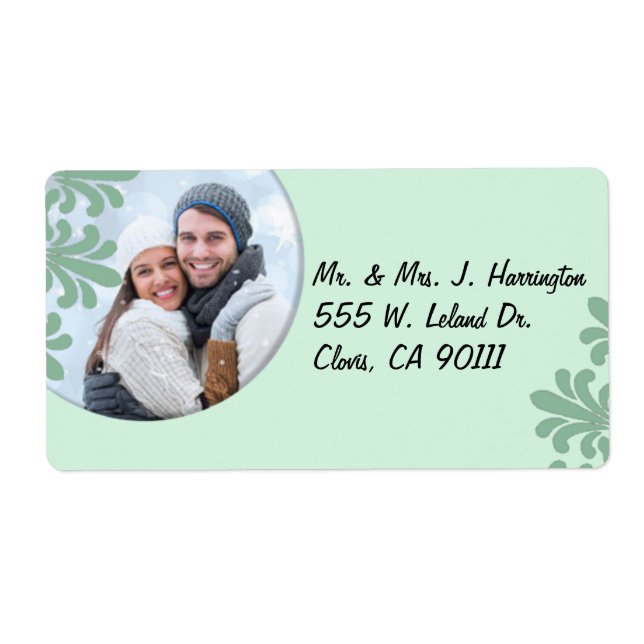 Wintergreen Wreath Foto Labels (Vorne)