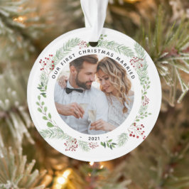 Wintergrün 1. Weihnachtsgeschmack Verheiratet Ornament