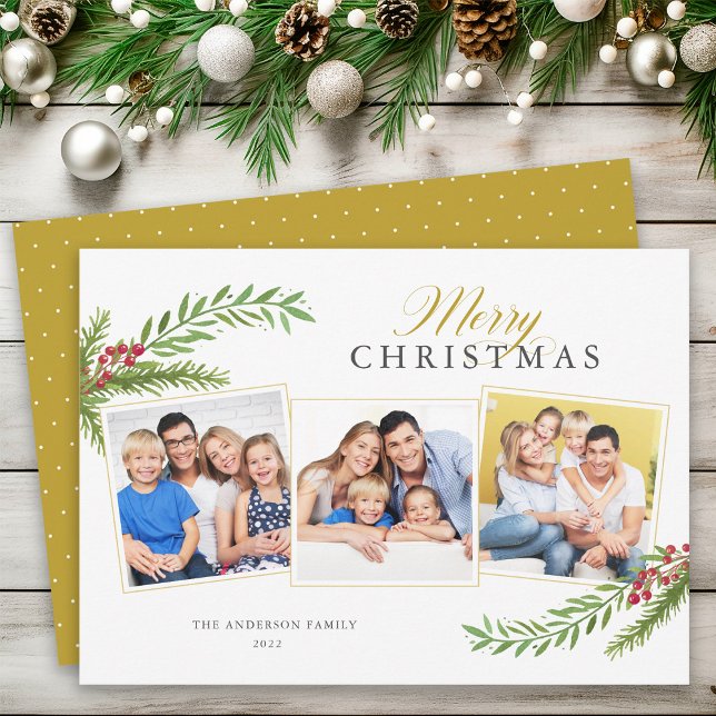 Wintergrün Minimal 3 Foto Frohe Weihnachten (Von Creator hochgeladen)