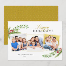 Wintergrün Minimal 3 Foto Happy Holidays