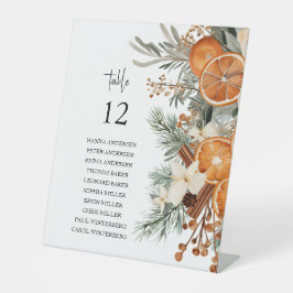 Wintergrün Sitzkarte Tafelschild Sockelschild