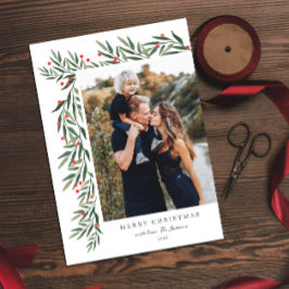 Wintergrün Weißes Foto Weihnachten