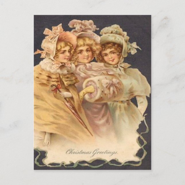 Wintergruß Postkarte (Vorderseite)