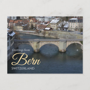 Wintergrüße aus Bern Schweiz Postkarte