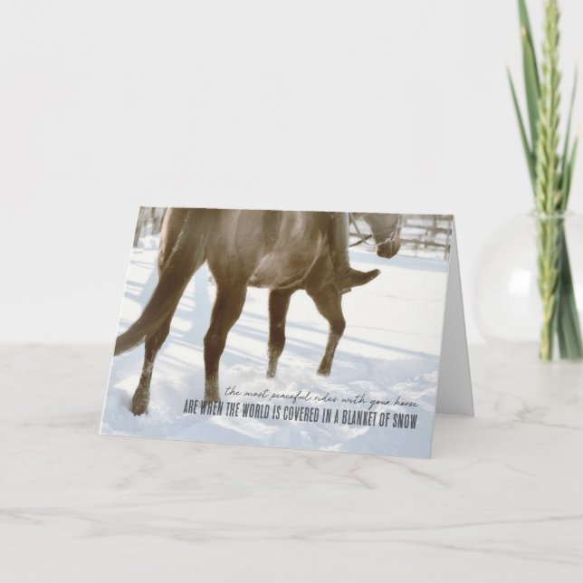 Wintergrußkarte Dankeskarte (Vorderseite)