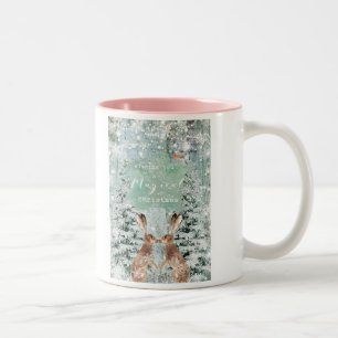 Winterhaare magische Weihnachten Zweifarbige Tasse