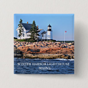 Winterhafen Leuchtturm, Maine Button