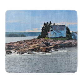 Winterhafen Leuchtturm, Maine Cutting Board Schneidebrett