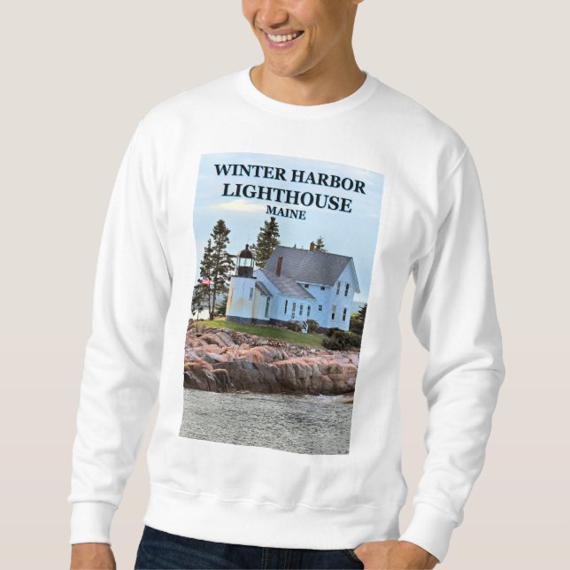 Winterhafen Leuchtturm, Maine Sweatshirt (Vorderseite)