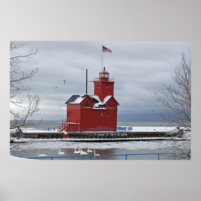 Winterhafen Poster (Vorne)