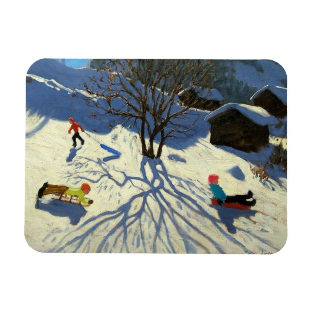Winterhang Morzine Frankreich Magnet (Horizontal)