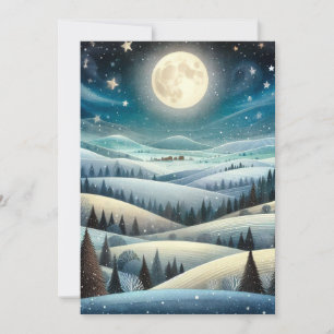 Winterhänge Feiertagskarte