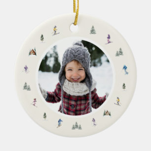 WINTERHÄNGE Foto Keramik Ornament