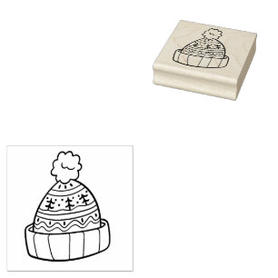 WinterHat Gummistempel
