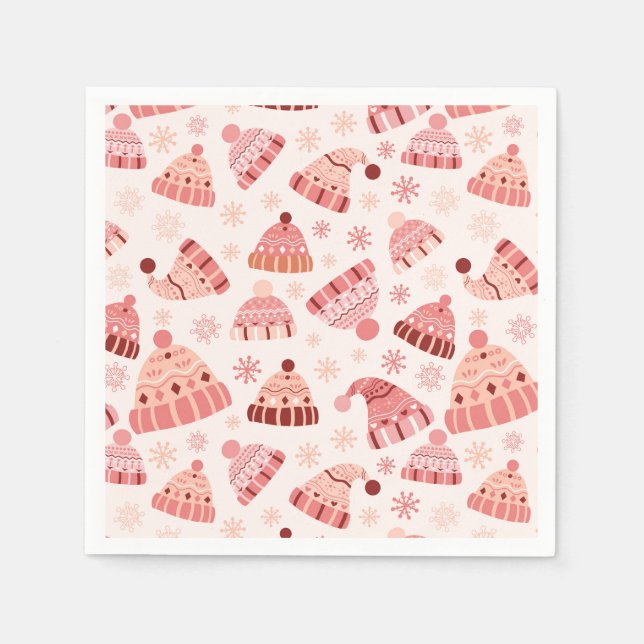 Winterhats & Mittens Serviette (Vorderseite)